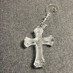 Waterford 2004 Crystal Cross Ornament
